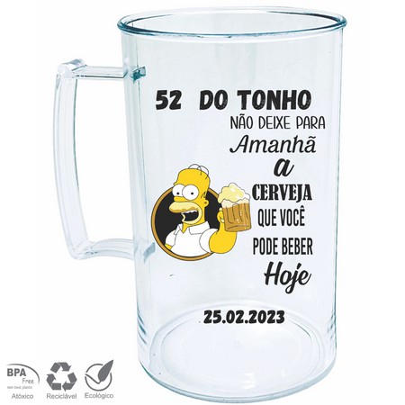 90 Canecas de chopp Acrílicas 300 ml