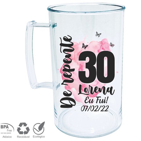 Kit 60 unidades canecas chopp 450 ml Personalizado