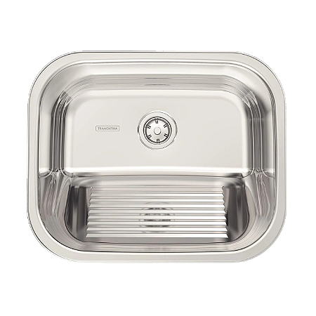 Tanque Embutir Inox Polido 50x40 Tramontina