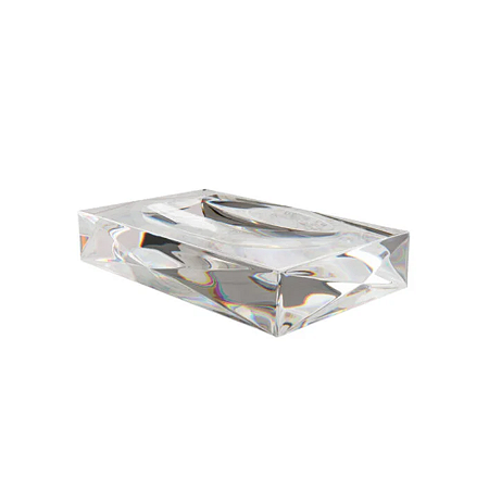 Saboneteira Retangular para Bancada Cristal Italy Line
