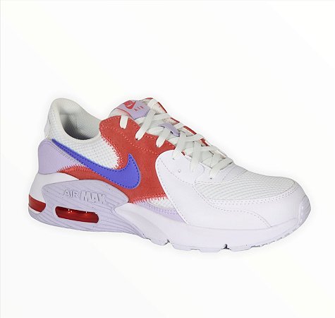 nike feminino branco e roxo