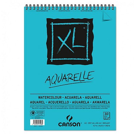 Bloco Canson XL Aquarela 300g  A-3 30fls