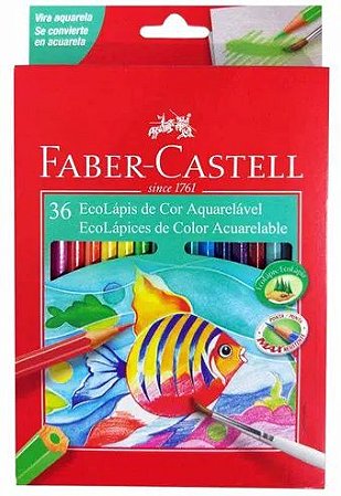 Lápis de Cor Faber Castell EcoLápis Aquarelável 36 cores