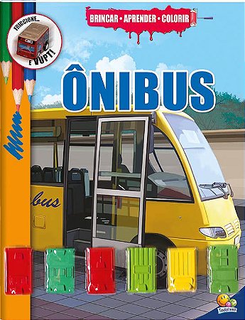 Brincar-aprender-colorir: Ônibus - Todolivro com Ônibus de fricção