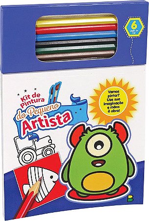 Kit de Pintura do Pequeno Artista: Azul - Todolivro