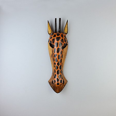 Enfeite Máscara Girafa Antik 50 cm