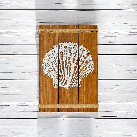 Quadro Concha Marrom 35 cm