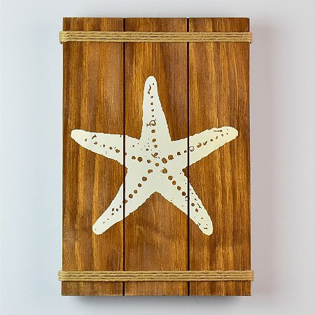 Quadro Estrela Marrom 35 cm