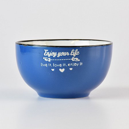 Bowl Life Azul em Cerâmica