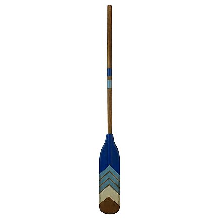 Remo Canadense Gigante Azul Escuro e Branco Decorativo de Parede 133 cm