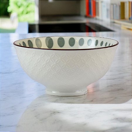 Bowl Texturizado Azul e Cinza