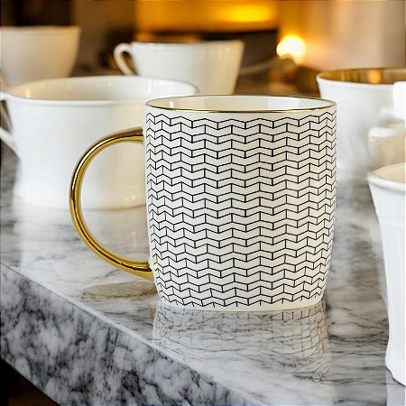 Caneca Gold Paver 350ml