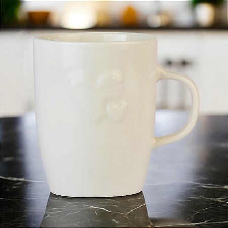 Caneca Branca Corações