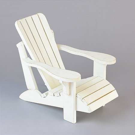 Enfeite Miniatura Cadeira de Praia Branca