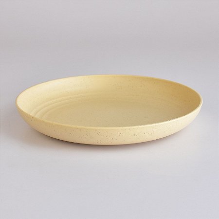 Prato de Sobremesa Lines Creme 20cm