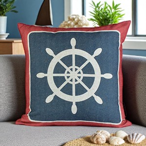 Almofada Cheia Vermelha e Azul Timão 40x40