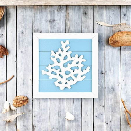 Quadro Náutico Coral Branco