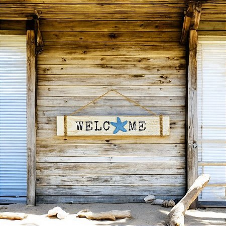 Quadro Welcome Estrela Azul