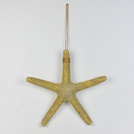 Enfeite Estrela do Mar Amarela 44 cm