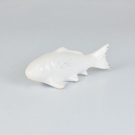 Peixe Ceramica Branco