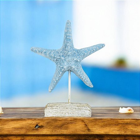 Pedestal Estrela do Mar Azul Pequena