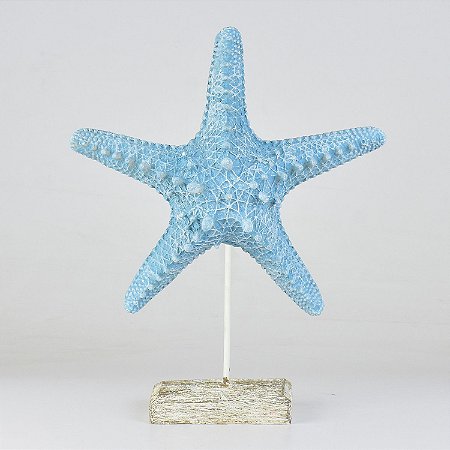Pedestal Estrela do Mar Azul Grande