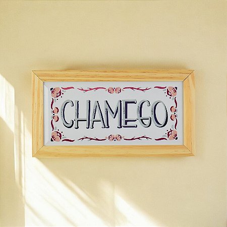 Quadro em Cerâmica Chamego - 15,5x29x3,5 cm