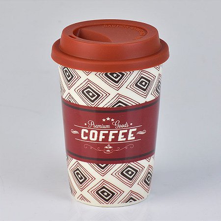 Copo Retrô Coffee Red