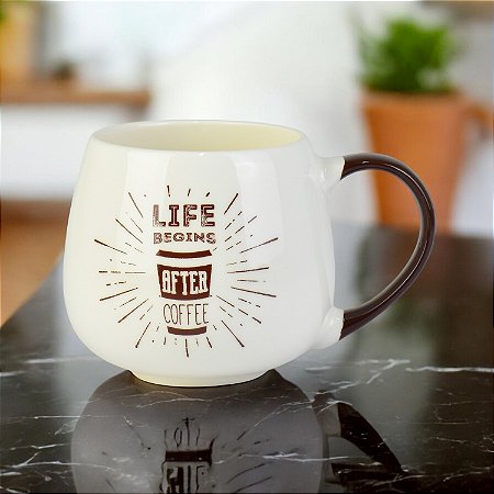 Caneca Morning Life 350 ml