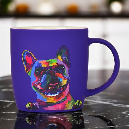 Caneca Roxa Bulldog