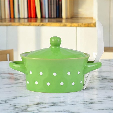 Tigela Verde Com Tampa