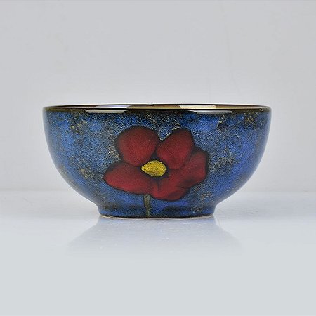 Bowl Texturizado Azul Escuro em Cerâmica