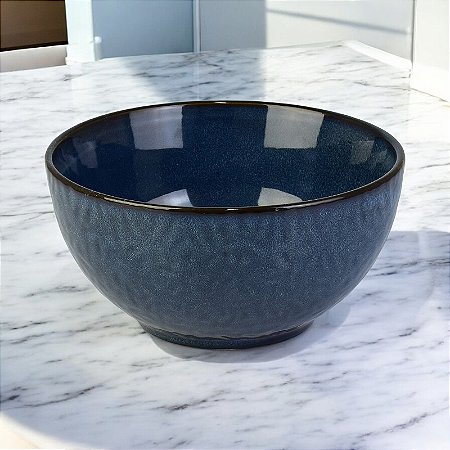 Tigela Azul Escuro 22 cm em Cerâmica