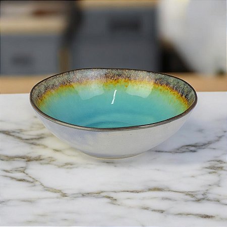 Tigela Azul 18 cm em Cerâmica