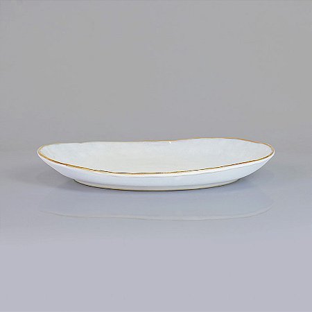 Prato Branco Rústico 28 cm Organic