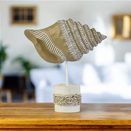 Pedestal Concha Marrom