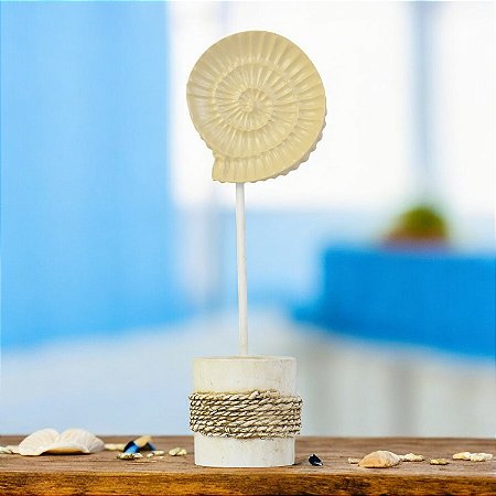 Enfeite Pedestal Concha Caracol Grande