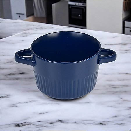 Tigela Azul Escura 15 cm em Cerâmica
