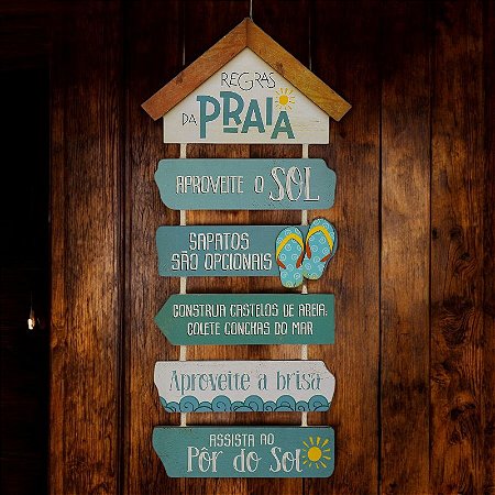 Quadro Náutico Regras da Praia em Madeira