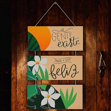 Quadro Náutico A Gente Existe em Madeira