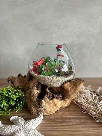 Terrário de Vidro Raiz Teka