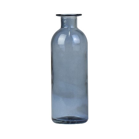 Vaso Transparente Preto em Vidro