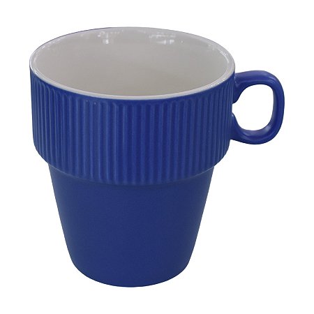 Caneca Funil Azul em Cerâmica 250 ml