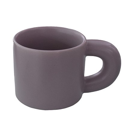 Caneca Retro Rosa em Cerâmica 300 ml