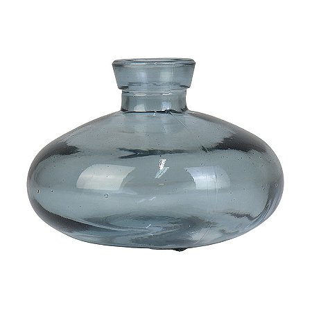 Mini Vaso Fumê Cinza em Vidro