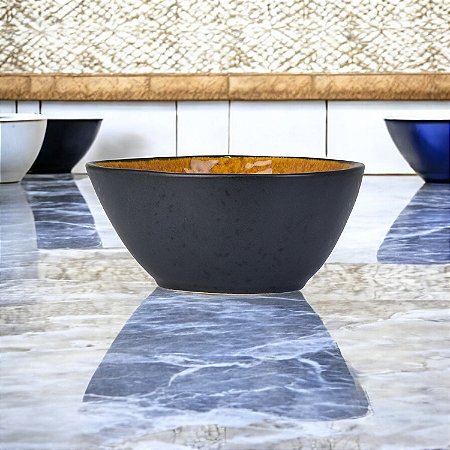 Bowl Drops Amarelo em Cerâmica