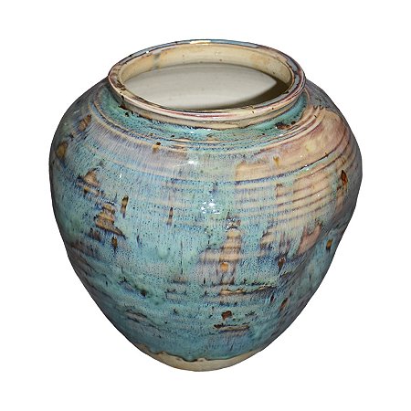 Vaso Magno Azul em Cerâmica