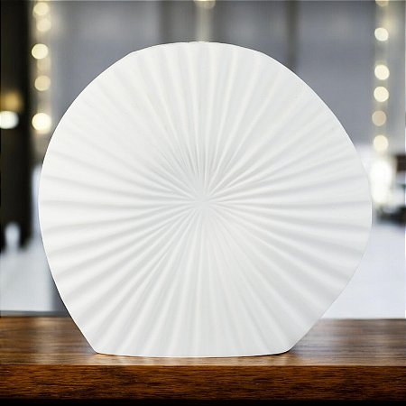 Vaso Boho Branco Grande em Cerâmica