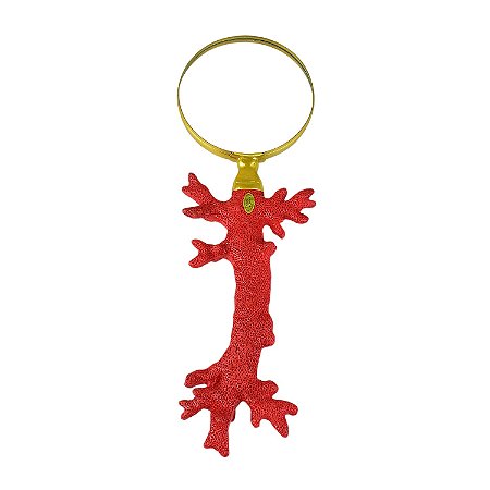 Lupa Coral em Resina