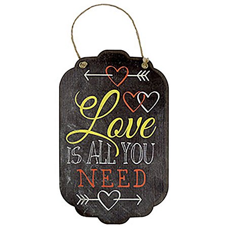 Decorativo Tag de Parede Love is all you need